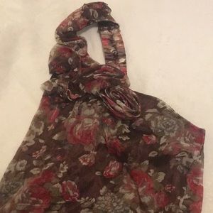 Beautiful Floral Side Shoulder Shirt